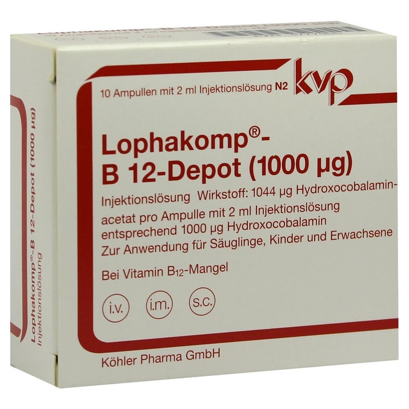 Lophakomp B 12 Depot 1000 µg 10X2 ml