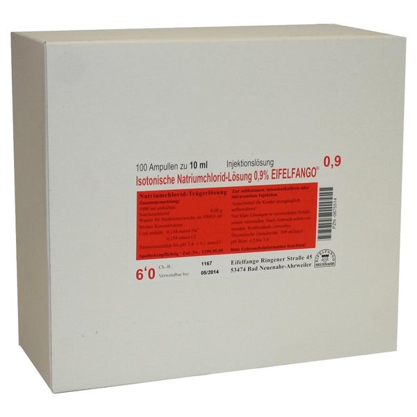 Isotonische NaCl Lösung 0,9% Eifelfango 100X10 ml