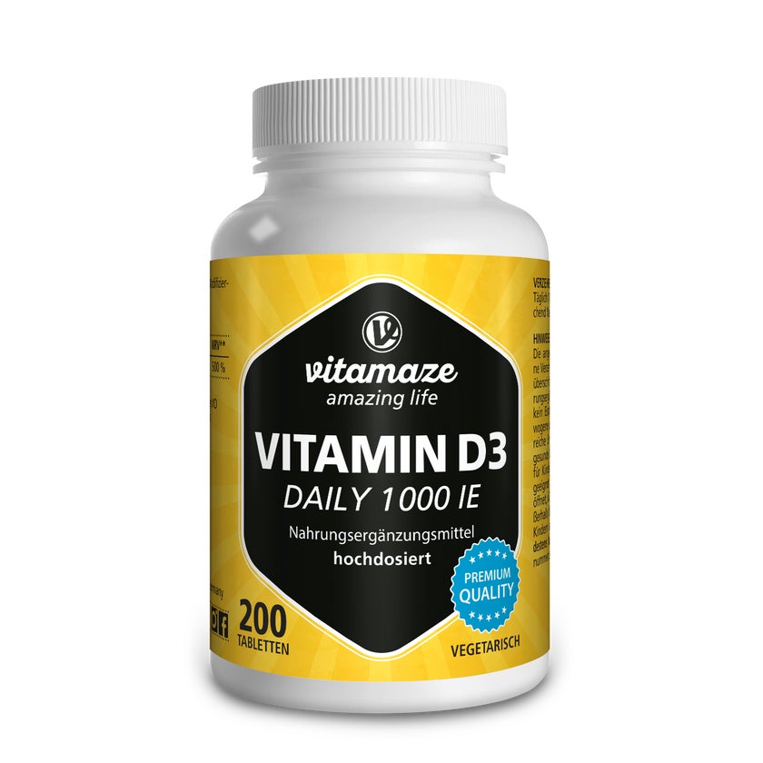 VITAMIN D3 1.000 I.E. daily vegetarisch 200 St