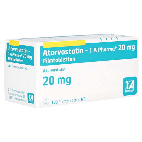 ATORVASTATIN-1A Pharma 20 mg Filmtabletten 100 St