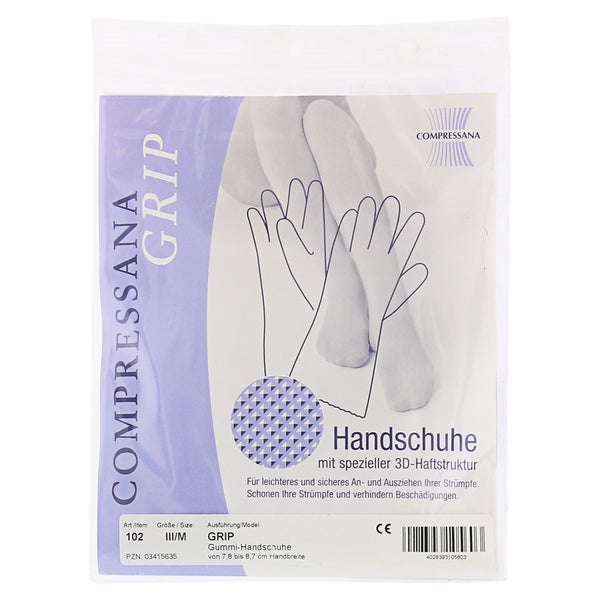 Compressana Gummihandschuhe Gr.3 farbig 2 St