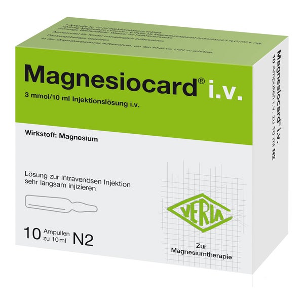 Magnesiocard i.v. Injektionslösung 10X10 ml