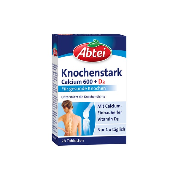 Abtei Knochenstark Calcium 600+D3 Tablet 28 St