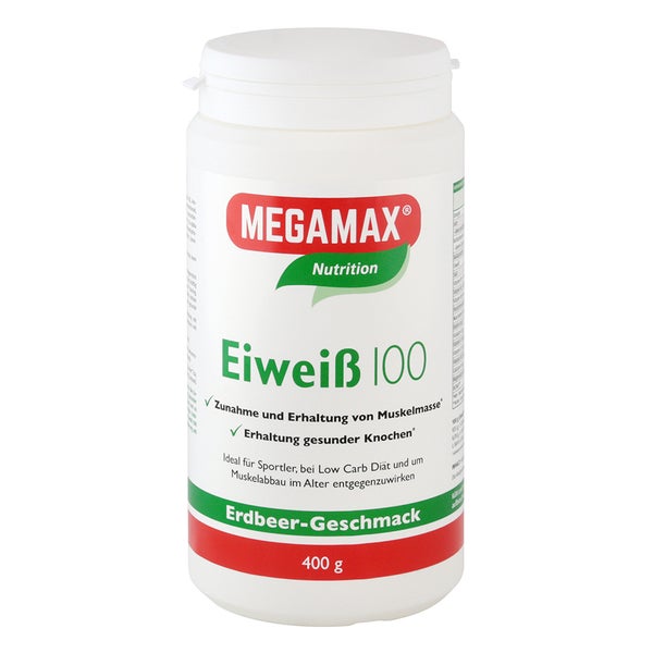 MEGAMAX Eiweiß 100  ERDBEER 400 g