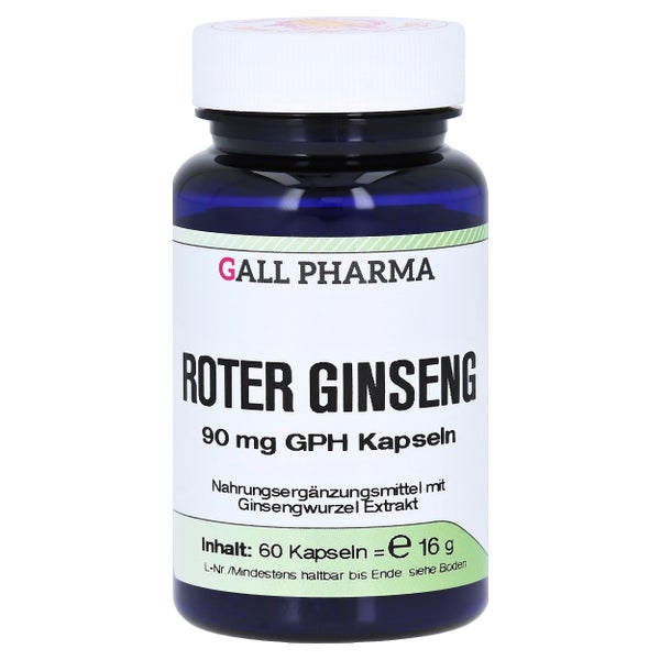 Roter Ginseng 90 mg GPH Kapseln 60 St