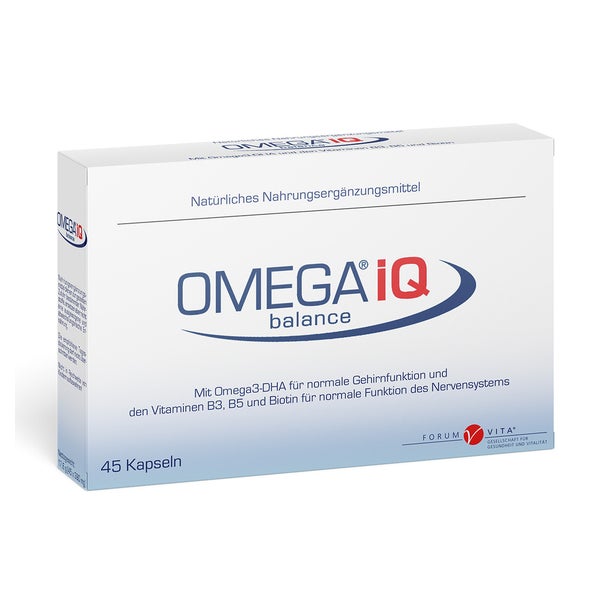 Omega IQ Kapseln - Omega3 Gehirn und Nerven 45 St