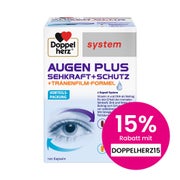 Produktabbildung: Doppelherz system Augen Plus Sehkraft + Schutz + Tränenfilm-Formel 120 St