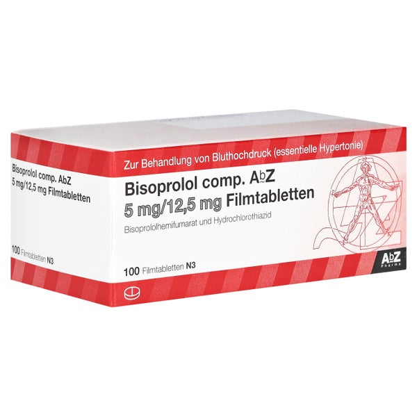 BISOPROLOL comp. AbZ 5/12,5 mg Filmtabletten 100 St