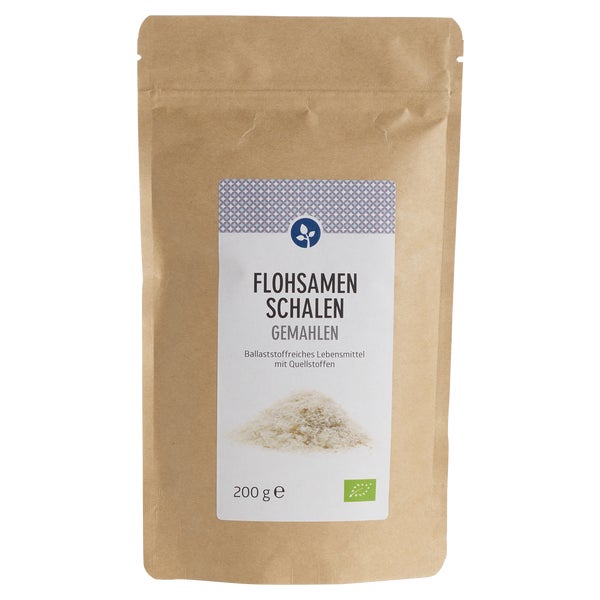 Flohsamenschalen Gemahlen Bio Pulver 200 g
