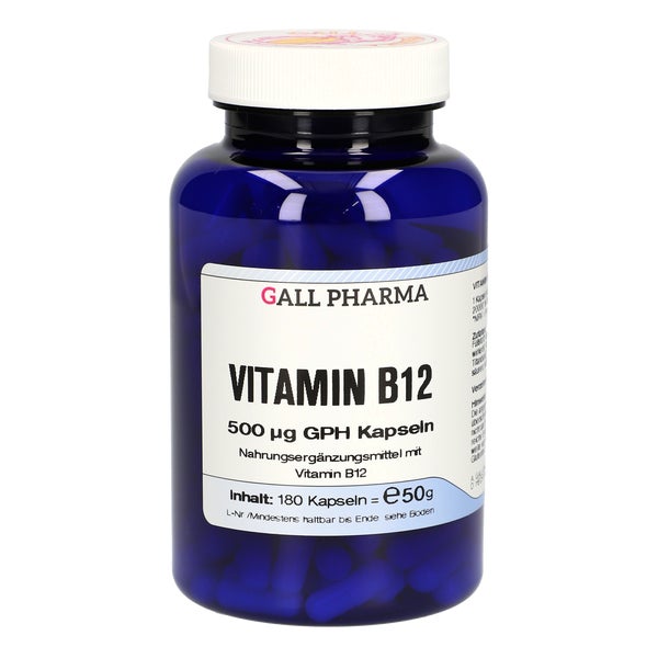 Vitamin B12 500 µg GPH Kapseln 180 St