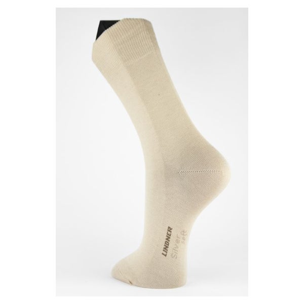 LINDNER® Silversoft® - Diabetikersocken / Neurodermitikersocken, Beige, Gr. 38 - 40 2 St