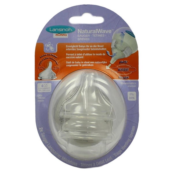 Lansinoh Momma Naturalwave Sauger L 2 St