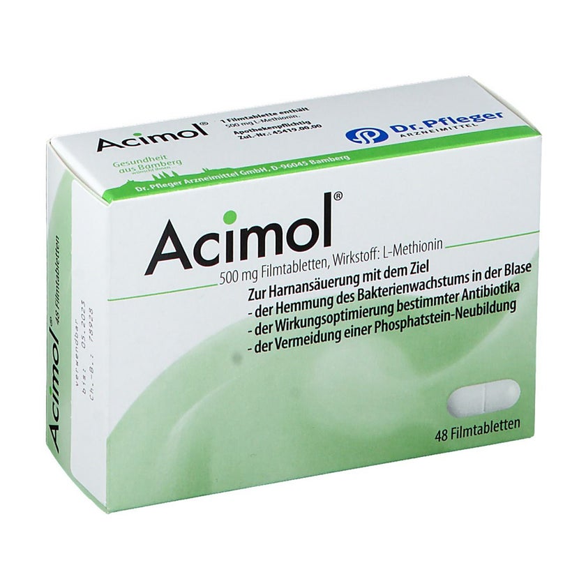 Acimol 500 mg Filmtabletten - ohne pH-Teststreifen 48 St