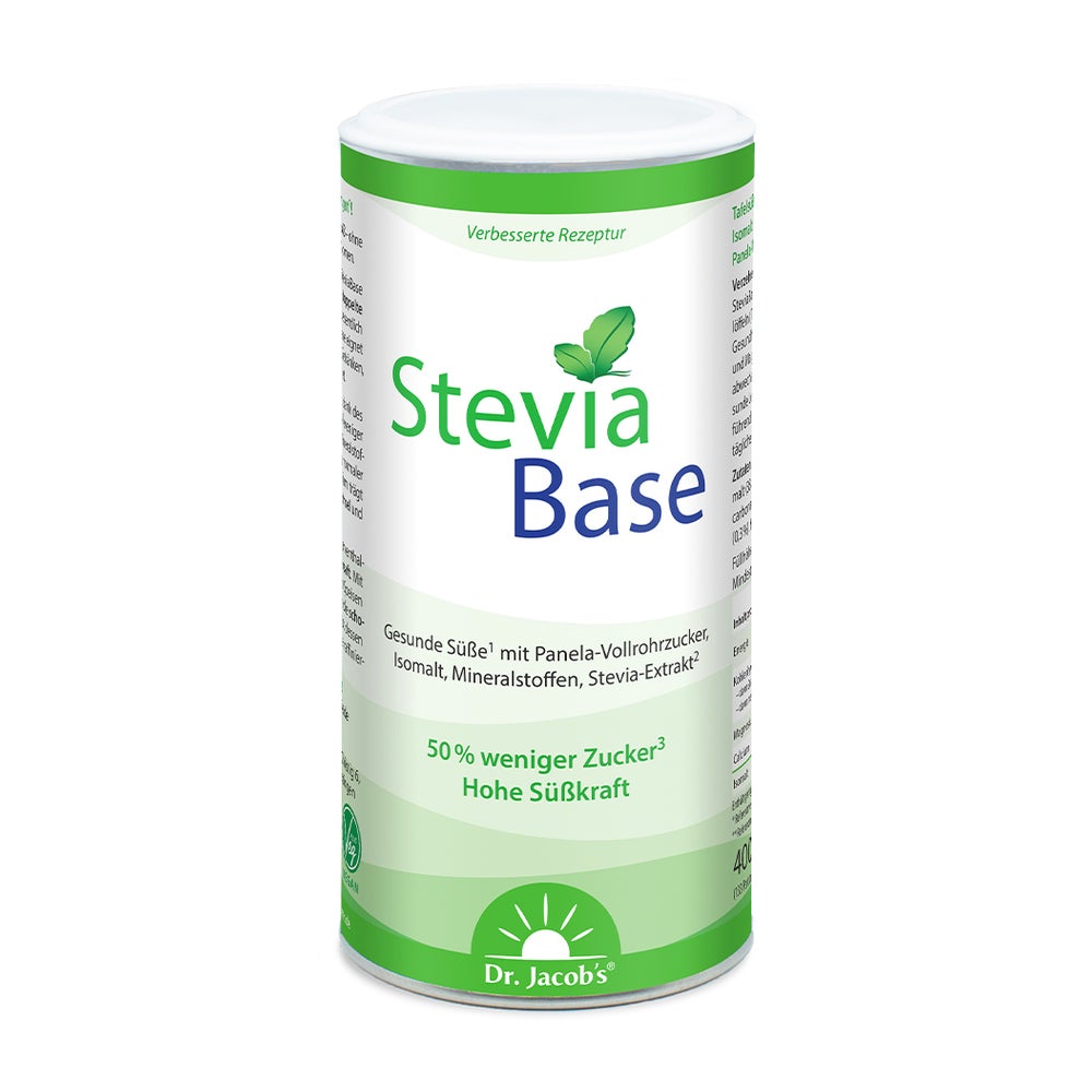 Dr. Jacob's SteviaBase Panela-Vollrohrzucker Isomalt Stevia 400 g