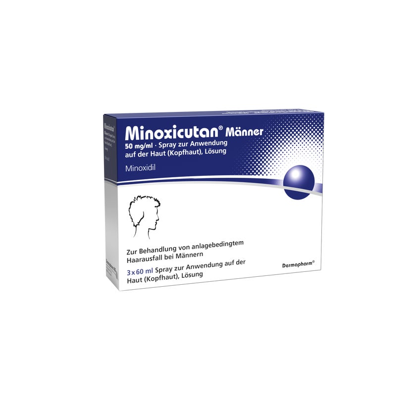 MINOXICUTAN Männer 50 mg/ml Spray 3X60 ml