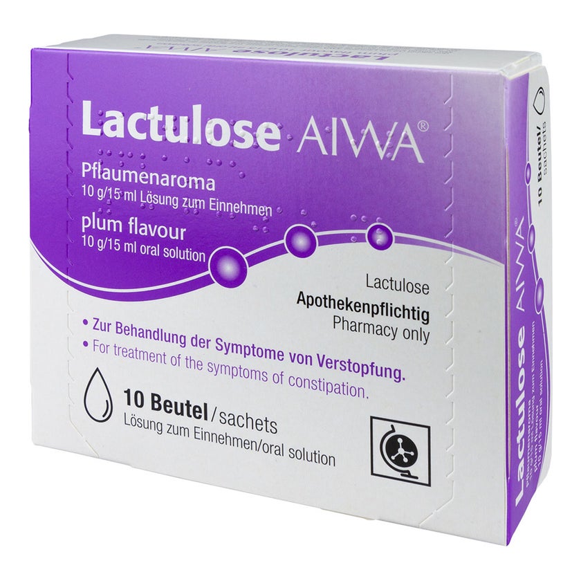 Lactulose AIWA Pflaumenaroma 10 g/15 ml 10X15 ml