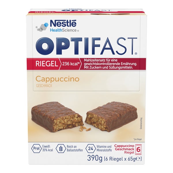 OPTIFAST Riegel Cappuccino 6X65 g