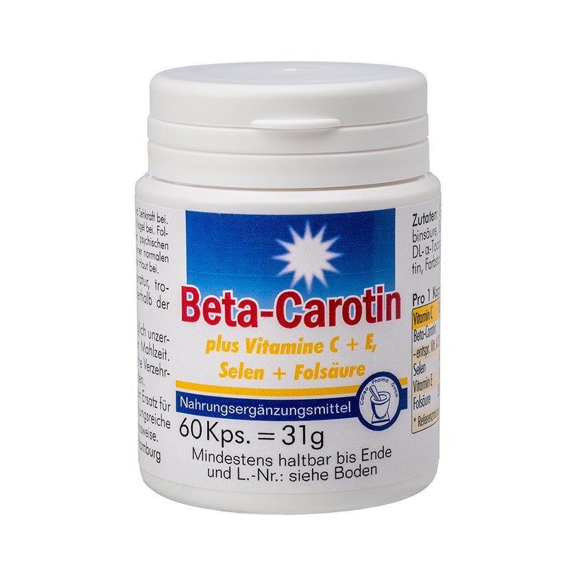 BETA Carotin Kapseln + Vitamin C + E 60 St
