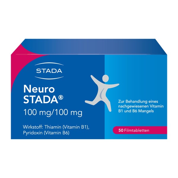 Neuro STADA Vitamin B1/ Vitamin B6 100mg/100mg Filmtabletten 50 St