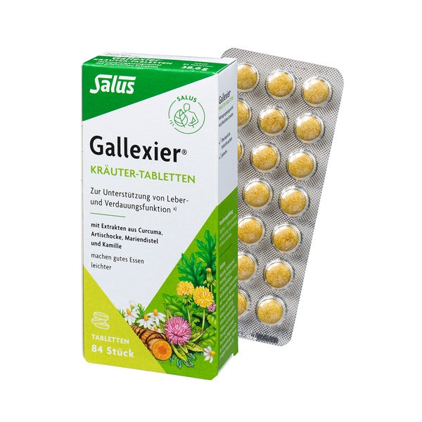Gallexier Kräuter-tabletten Salus 84 St