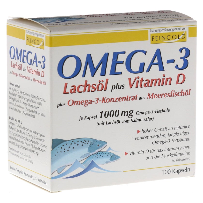 Omega-3 Lachsöl plus Vit.D plus Omega-3 100 St