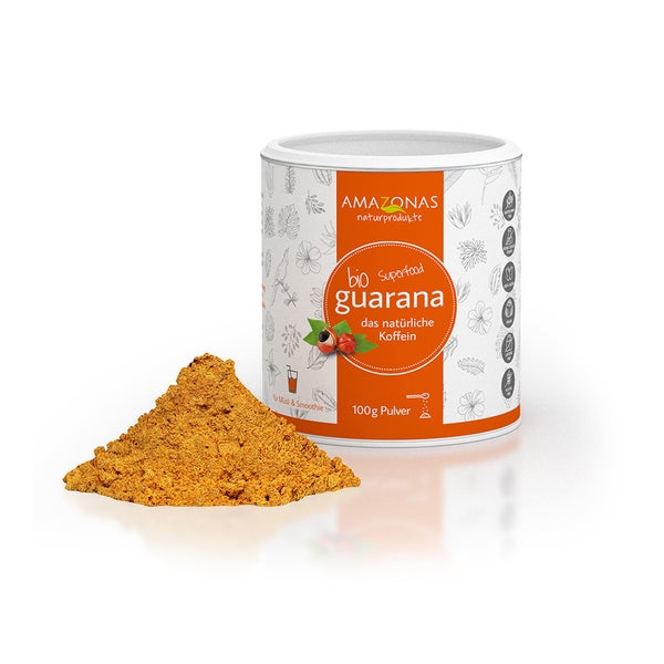 Amazonas Guarana Bio das Original 100 % natürliches Koffein 100 g