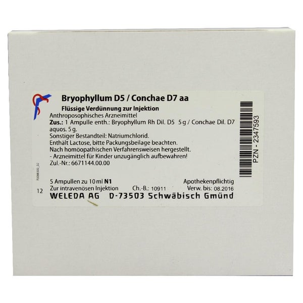 Bryophyllum D 5/conchae D 7 Ampullen 5X10 ml