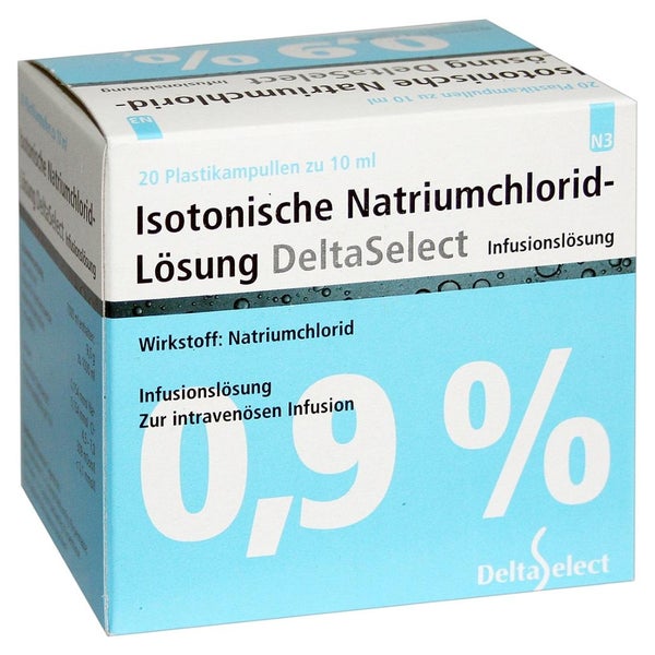 Isotonische NaCl 0,9% DELTAMEDICA Inf.-L 20X10 ml