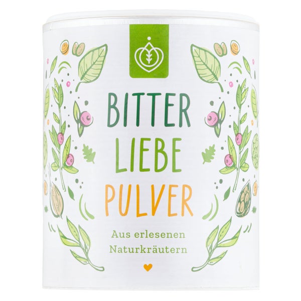 BitterLiebe Bitterstoffe Pulver 100g mit Ingwer Kurkuma Pulver - Smoothie Pulver und Superfood für viele leckere Rezepte - Bitterkräuter Greens Powder 1x 100 g