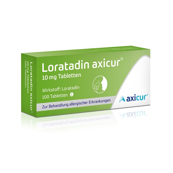 Loratadin axicur 10 mg Allergietabletten 100 St