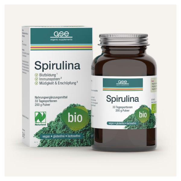 GSE Naturland Bio Spirulina (Pulver) 200 g