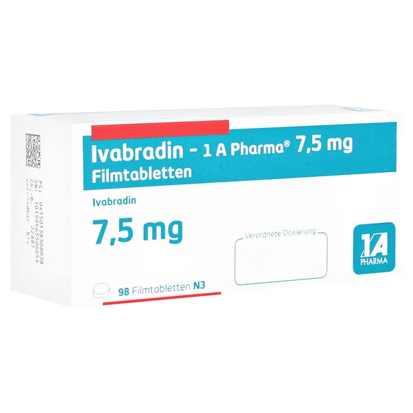 IVABRADIN-1A Pharma 7,5 mg Filmtabletten 98 St