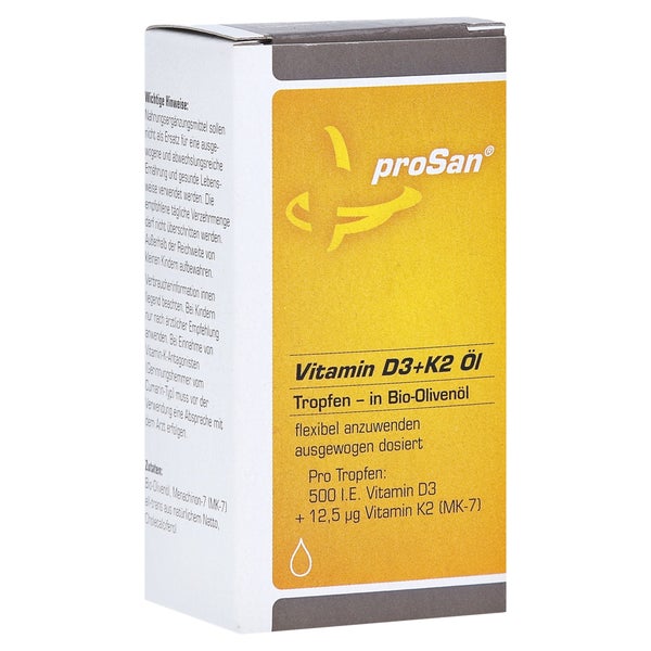 proSan Vitamin D3+K2 Öl 20 ml