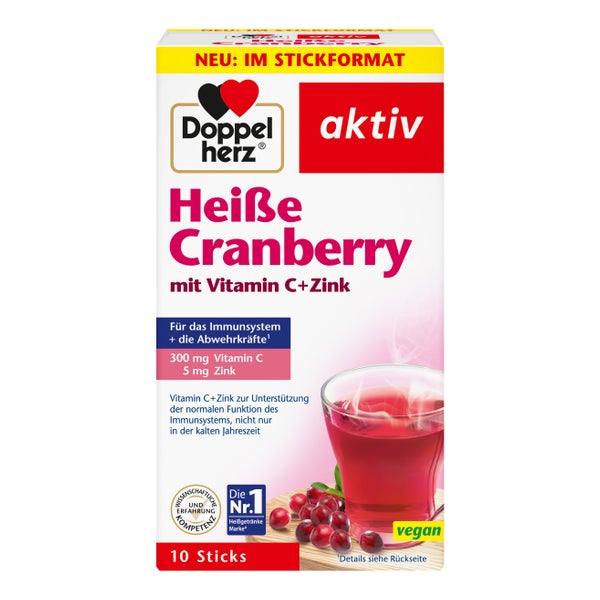 Doppelherz Heiße Cranberry mit Vitamin C + Zink 10 St