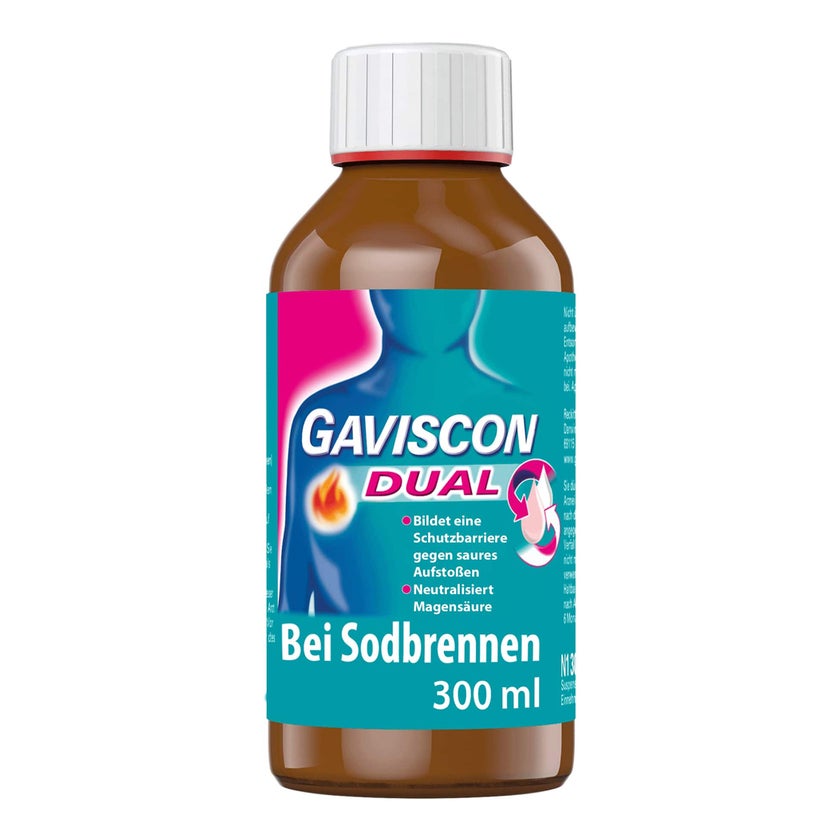 GAVISCON Dual Suspension mit Zweifachwirkung gegen Sodbrennen 300 ml