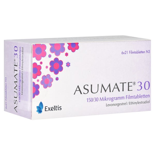ASUMATE 30 0,15 mg/0,03 mg Filmtabletten 6X21 St