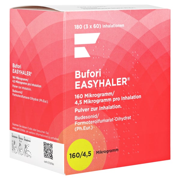 BUFORI Easyhaler 160/4,5 µg/Dosis 3x60 ED 3 St