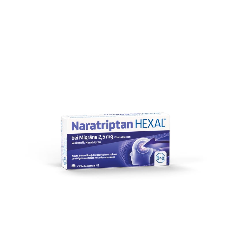 Naratriptan HEXAL 2,5 mg 2 St
