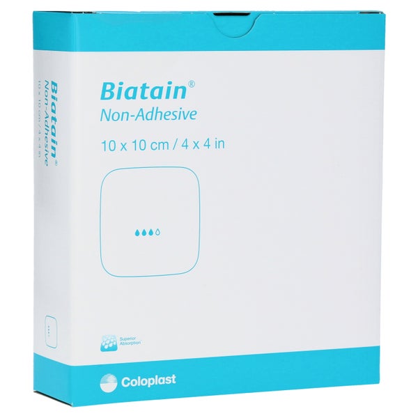 Biatain Schaumverband 10x10 cm nicht haf 10 St