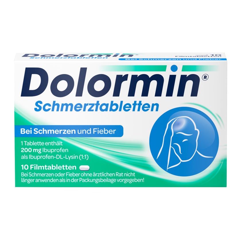 Dolormin Schmerztabletten mit 200 mg Ibuprofen 10 St