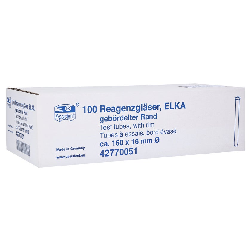 Reagenzglas 16x160 mm 100 St