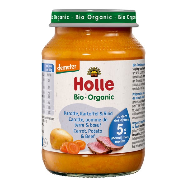 Holle Karotten Kartoffel und Rind 190 g