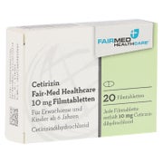 Cetirizin Fair-med Healthcare 10 mg Film 20 St