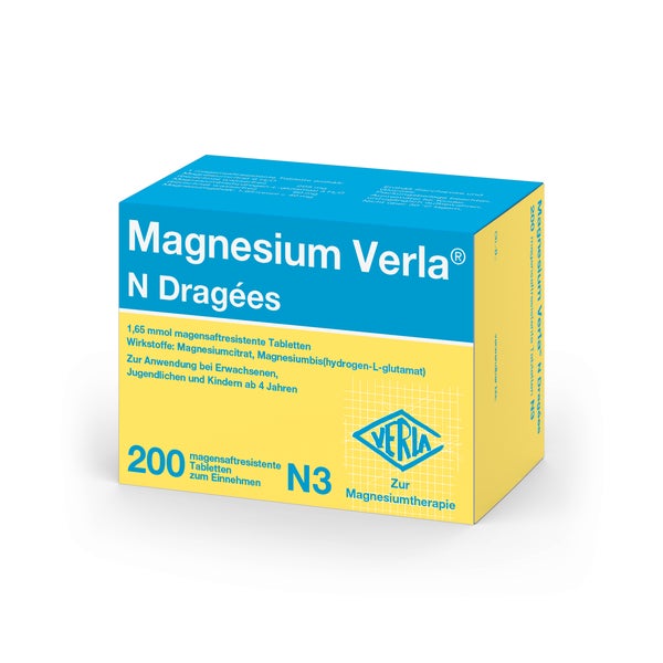 Magnesium Verla N Dragees 200 St