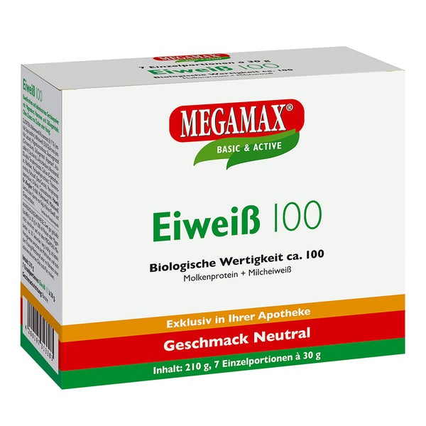 MEGAMAX Eiweiß 100 NEUTRAL 7X30 g