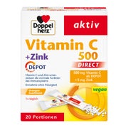 Doppelherz aktiv Vitamin C 500 Direkt + Zink Depot 20 St