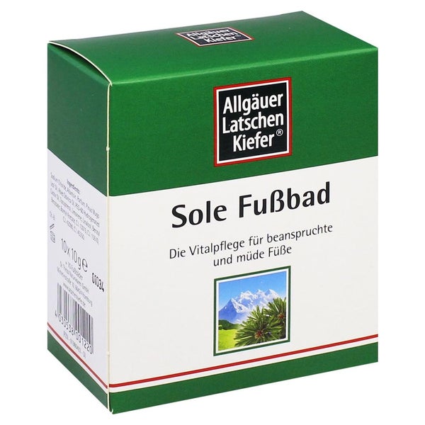 Allgäuer Latschenkiefer Sole Fußbad 10X10 g