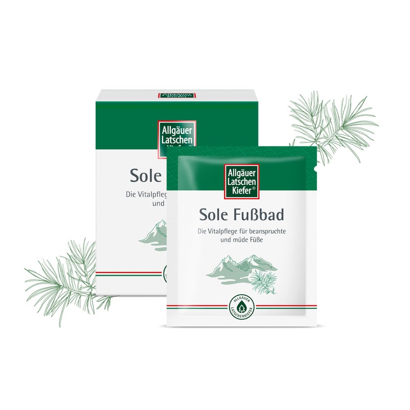 Allgäuer Latschenkiefer Sole Fußbad 10X10 g