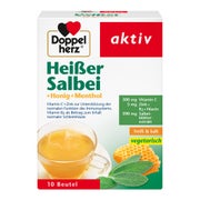 Produktabbildung: Doppelherz aktiv Heißer Salbei + Honig + Menthol 10 St