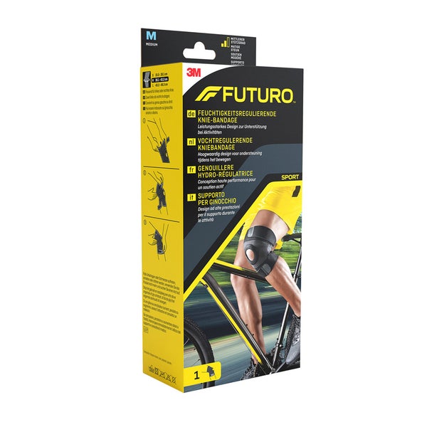 FUTURO Feuchtigkeitsregulierende Knie-Bandage, Größe M 1 St